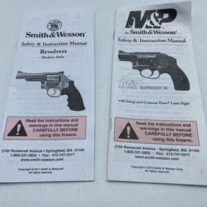 Smith & Wesson Modern Revolvers Safety & Instruction Manual M&P Bodyguard 38